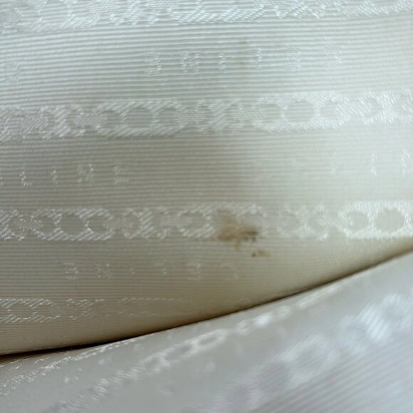 Auth CELINE Boogie Bag - Orange White Canvas Leather Handbag - Picture 10 of 10